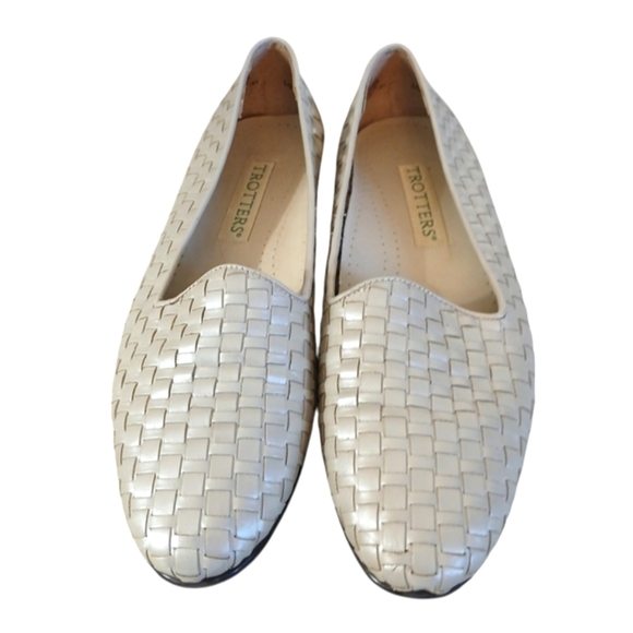 Trotters Woven Leather Loafers Women's Flats Size 8.5 - Picture 2 of 13